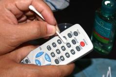 How to clean the TV remote control?