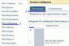 Ștergerea mesajelor de pe rețeaua socială VKontakte